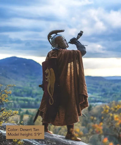 Medieval Ranger Cloak - Linen - 6 Color Choices Cloak Viking Warriors