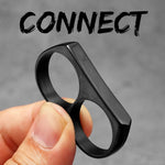 Men's Titanium Steel Double Finger Ring | Punk Rock Hip Hop Style ring Viking Warriors