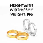 Men's Titanium Steel Double Finger Ring | Punk Rock Hip Hop Style ring Viking Warriors
