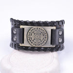 Mjolnir Leather Bracelet Wristbands Viking Warriors
