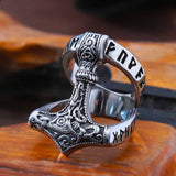 Mjolnir Thor's Hammer Ring Rings Viking Warriors