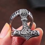 Mjolnir Thor's Hammer Ring Rings Viking Warriors