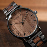 Modern Walnut Wood Watch Watches Viking Warriors