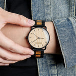 Modern Walnut Wood Watch Watches Viking Warriors