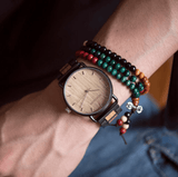 Modern Walnut Wood Watch Watches Viking Warriors