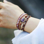Natural Stone Layered Bracelet Bracelets Trendsi