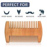 Natural Wood Beard Comb beard comb Viking Warriors