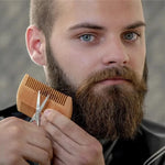 Natural Wood Beard Comb beard comb Viking Warriors