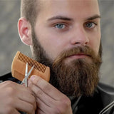 Natural Wood Beard Comb beard comb Viking Warriors