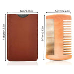 Natural Wood Beard Comb beard comb Viking Warriors