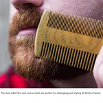 Natural Wood Beard Comb beard comb Viking Warriors
