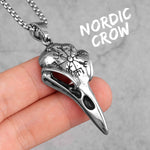 Nordic Raven Skull Necklace Necklaces Viking Warriors
