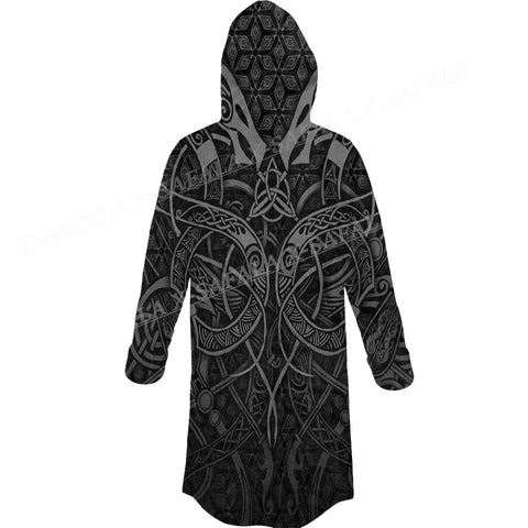 Norse Mythology Viking Hooded Cloak for Men - Authentic Overcoat for Cosplay & Winter Coats & Jackets Viking Warriors