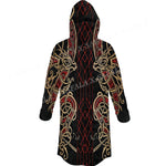 Norse Mythology Viking Hooded Cloak for Men - Authentic Overcoat for Cosplay & Winter Coats & Jackets Viking Warriors