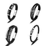 Norse Symbols Leather Bead Bracelets Bracelets Viking Warriors