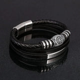 Norse Symbols Leather Bead Bracelets Bracelets Viking Warriors