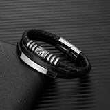 Norse Symbols Leather Bead Bracelets Bracelets Viking Warriors