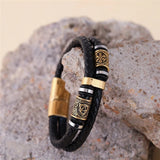 Norse Symbols Leather Bead Bracelets Bracelets Viking Warriors