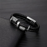 Norse Symbols Leather Bead Bracelets Bracelets Viking Warriors