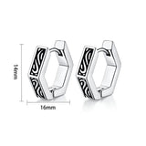 Norse Viking Runes Hoop Earrings earrings Viking Warriors