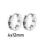 Norse Viking Runes Hoop Earrings earrings Viking Warriors