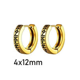 Norse Viking Runes Hoop Earrings earrings Viking Warriors