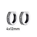 Norse Viking Runes Hoop Earrings earrings Viking Warriors