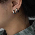 Norse Viking Runes Hoop Earrings earrings Viking Warriors