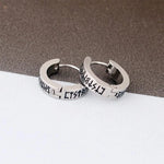Norse Viking Runes Hoop Earrings earrings Viking Warriors