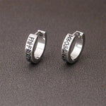 Norse Viking Runes Hoop Earrings earrings Viking Warriors
