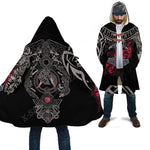 Norse Vikings Fleece Coat Hooded Cloaks Viking Warriors