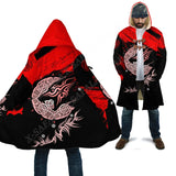 Norse Vikings Fleece Coat Hooded Cloaks Viking Warriors