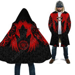 Norse Vikings Fleece Coat Hooded Cloaks Viking Warriors