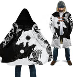 Norse Vikings Fleece Coat Hooded Cloaks Viking Warriors