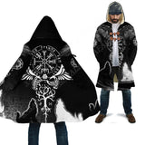 Norse Vikings Fleece Coat Hooded Cloaks Viking Warriors