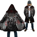 Norse Vikings Fleece Coat Hooded Cloaks Viking Warriors