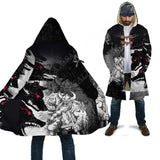 Norse Vikings Fleece Coat Hooded Cloaks Viking Warriors