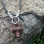 Norse Wolf Head Pendant Necklace Necklaces Viking Warriors
