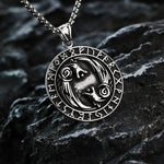 Norse Wolves and Runes Necklace necklace Viking Warriors