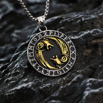 Norse Wolves and Runes Necklace necklace Viking Warriors