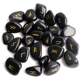 Obsidian Rune Stone Set Hobbies & Creative Arts Viking Warriors