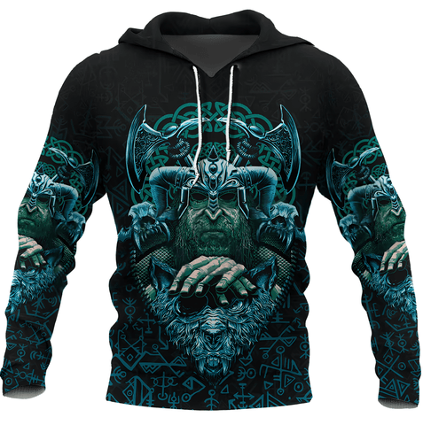 Odin Fenrir Pullover Jacket Hoodie Hoodie Viking Warriors