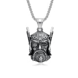 Odin Head Pendant Necklace necklace Viking Warriors