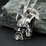 Odin Head Pendant Necklace necklace Viking Warriors