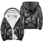 Odin Raven Fenrir Wolf Fleece Jacket Coats & Jackets Viking Warriors