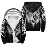 Odin Raven Fenrir Wolf Fleece Jacket Coats & Jackets Viking Warriors