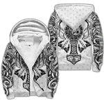 Odin Raven Fenrir Wolf Fleece Jacket Coats & Jackets Viking Warriors