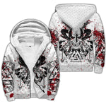 Odin Raven Fenrir Wolf Fleece Jacket Coats & Jackets Viking Warriors