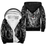 Odin Raven Fenrir Wolf Fleece Jacket Coats & Jackets Viking Warriors