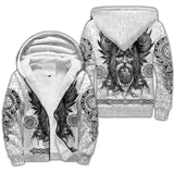 Odin Raven Fenrir Wolf Fleece Jacket Coats & Jackets Viking Warriors